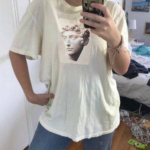 Oversized yellow t shirt